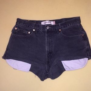 Levi’s 505 Black wash shorts